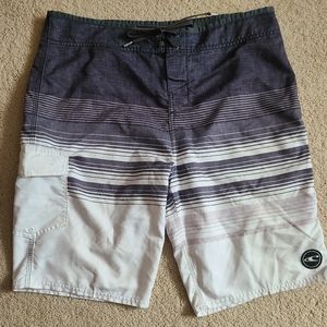 O'neill size 34 board shorts black and white